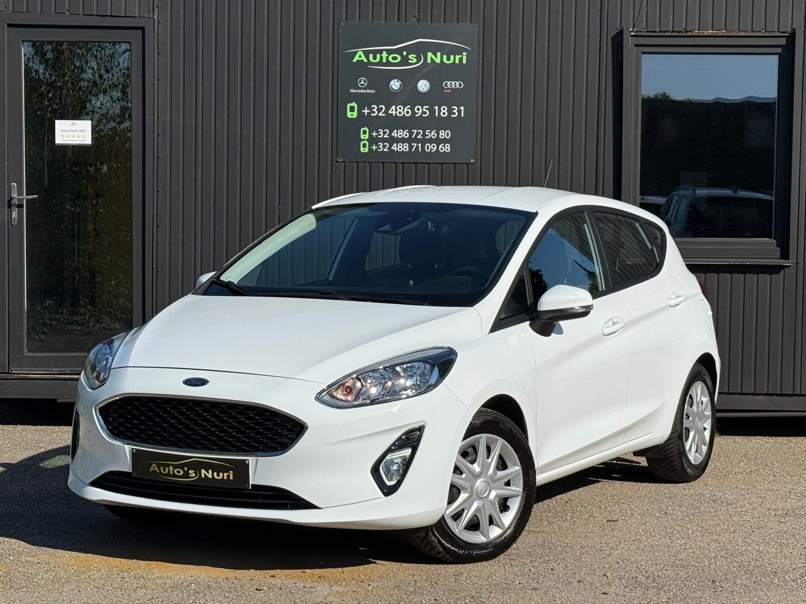 Ford fiesta 1.1 benzine manueel 2019 navi cruise, Auto's, Stof, Wit, Bedrijf, Handgeschakeld