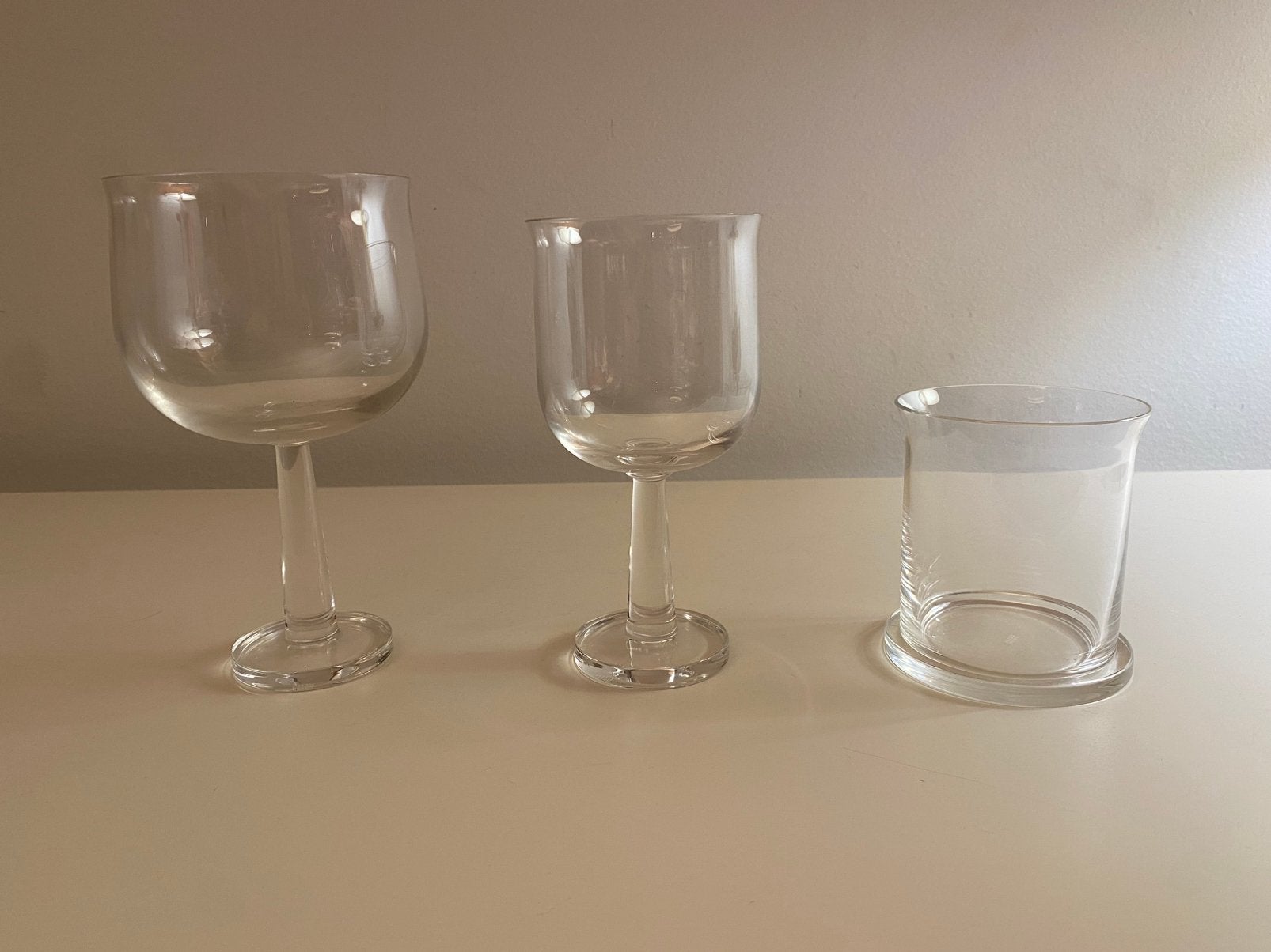 Service de verres design Alessi Ginevra Ettore Sottsass 1996, Collections, Enlèvement, Comme neuf