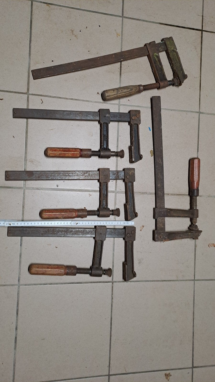 5 Serre-joints années 60, Enlèvement, Utilisé