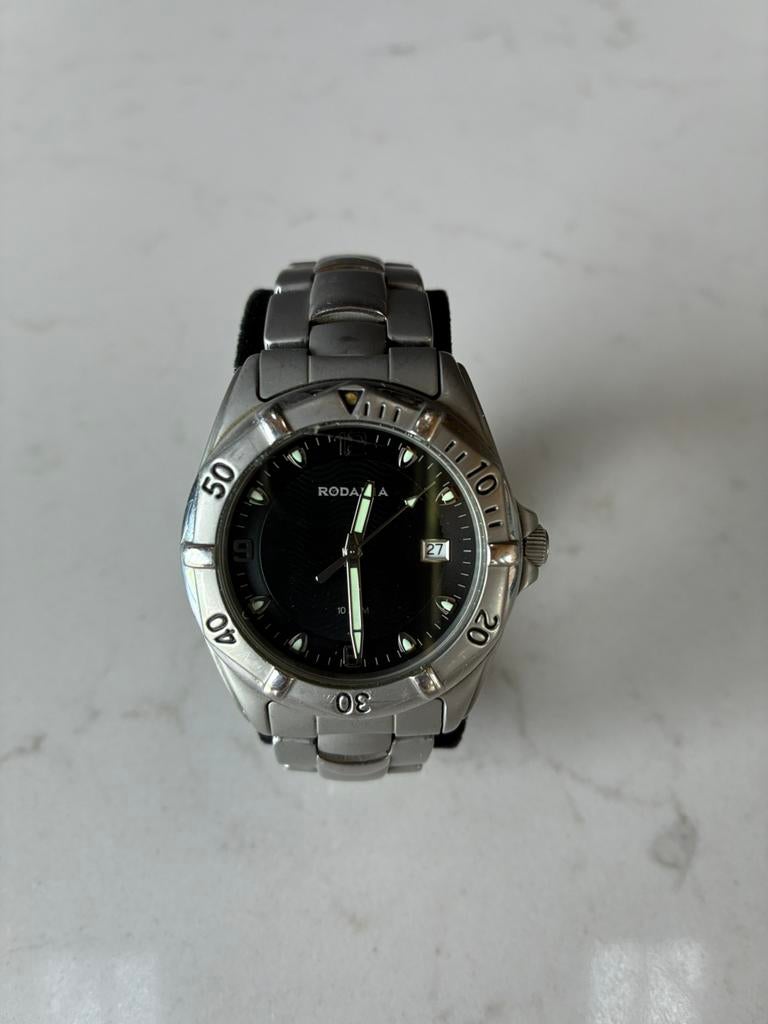 2x Rodania horloges – modellen 23255 & 23236 | stijlvol duo, Staal, Gebruikt, Staal, Polshorloge