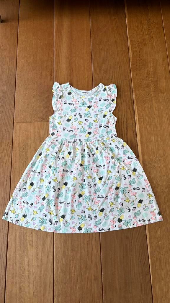 Flamingo kleedje maat 122-128, Enfants & Bébés, Vêtements enfant | Taille 128, Enlèvement, Comme neuf