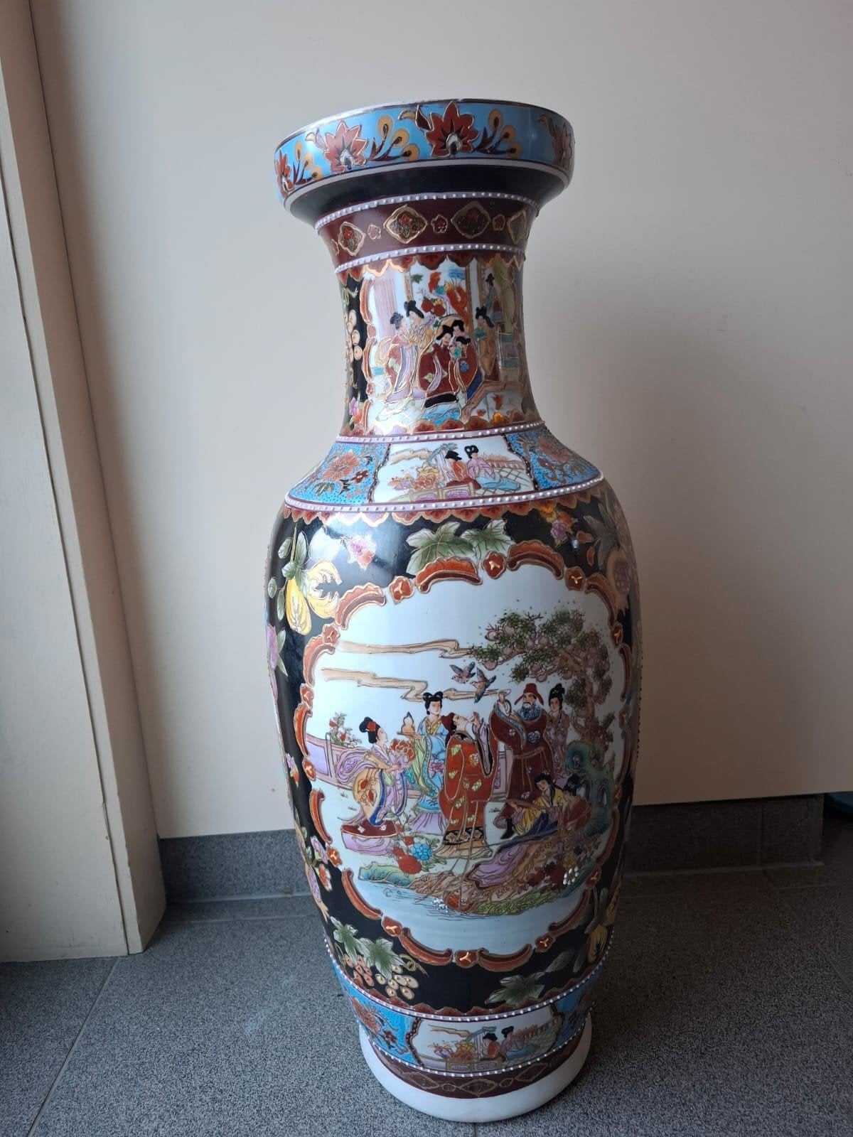 chinese vaas, famile rose, Antiek en Kunst, Ophalen