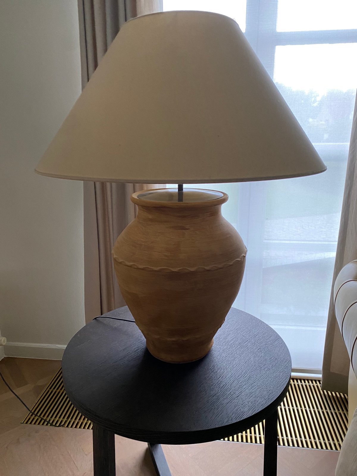 Lampe de table en terre cuite, Enlèvement, Comme neuf