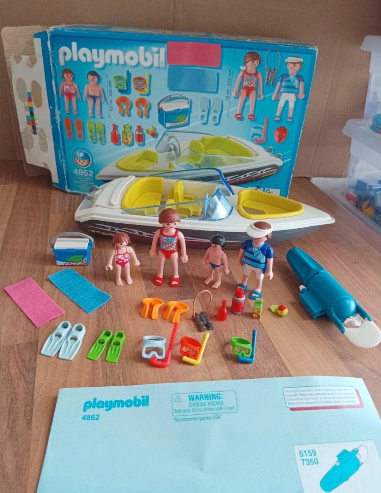 Playmobil 4862 Summer Fun - bateau moteur vacanciers -, Enlèvement ou Envoi, Comme neuf