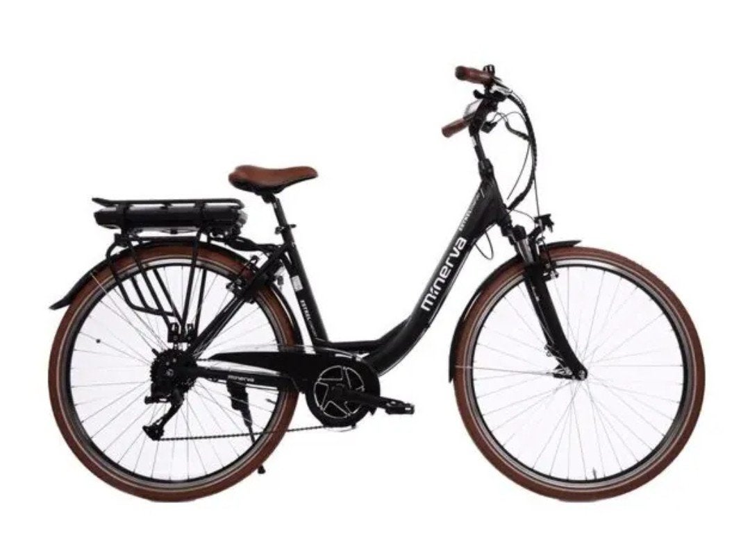 Elektrische damesfiets Minerva Estrel comfort, Ophalen, Gebruikt, Overige merken