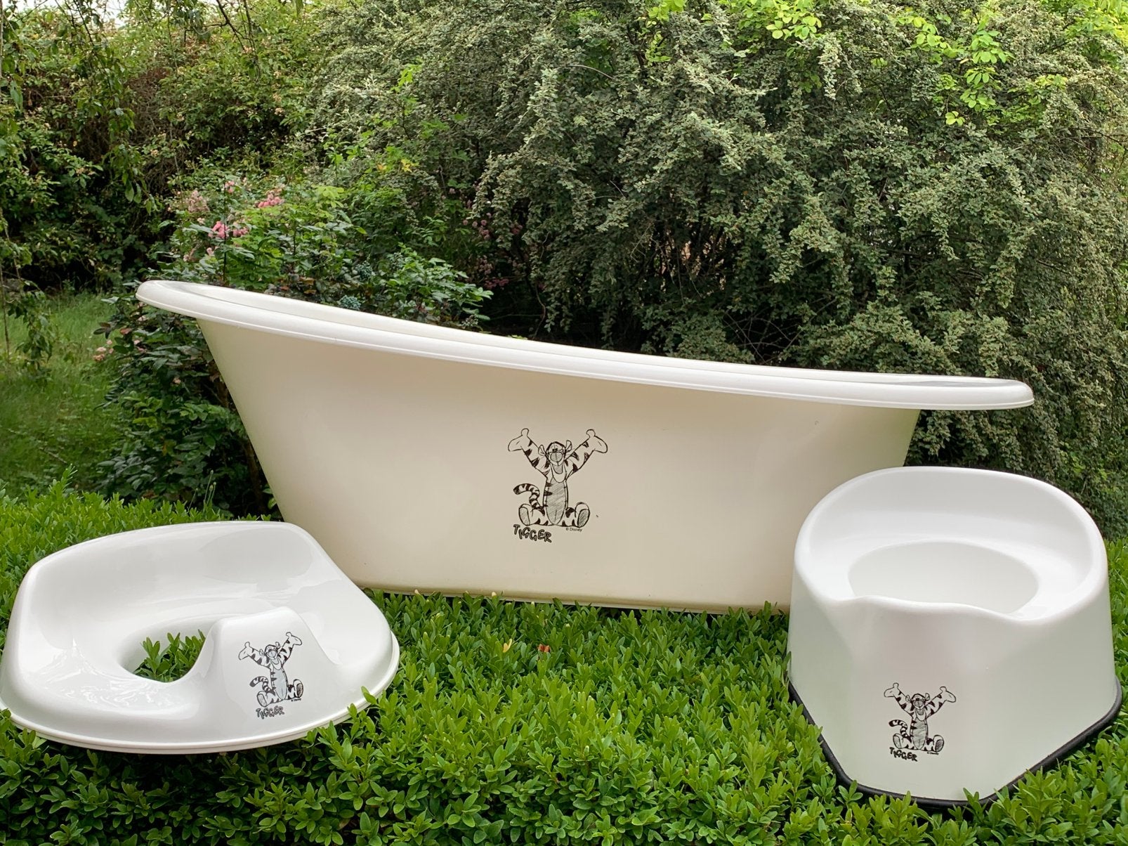Tigrou - ensemble baignoire, petit pot et réducteur toilette, Enfants & Bébés, Enlèvement ou Envoi, Comme neuf, Baignoire