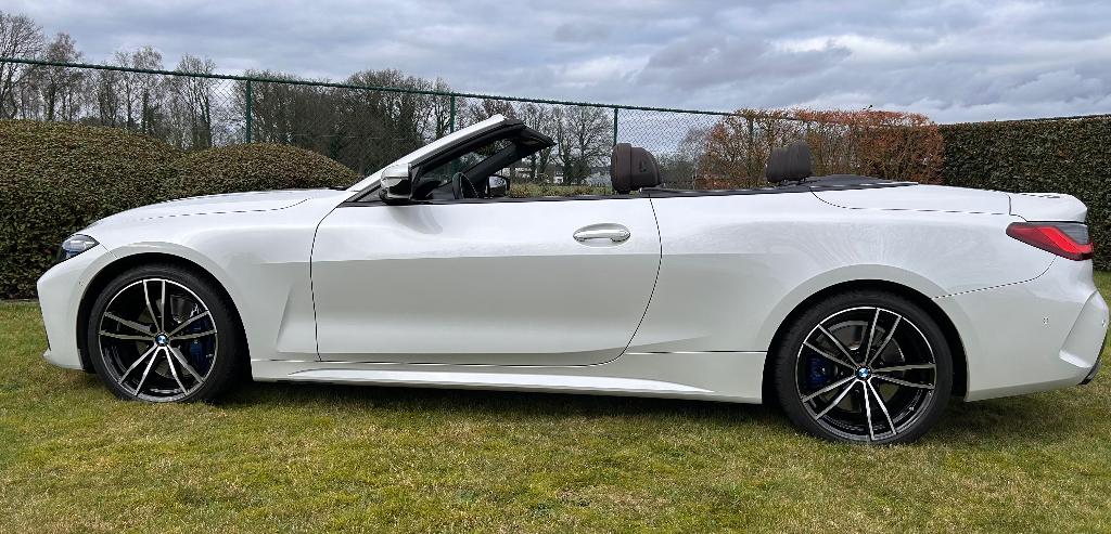 BMW M 440i xdrive cabrio, Auto's, BMW, Automaat, Cabriolet, Wit, Bruin