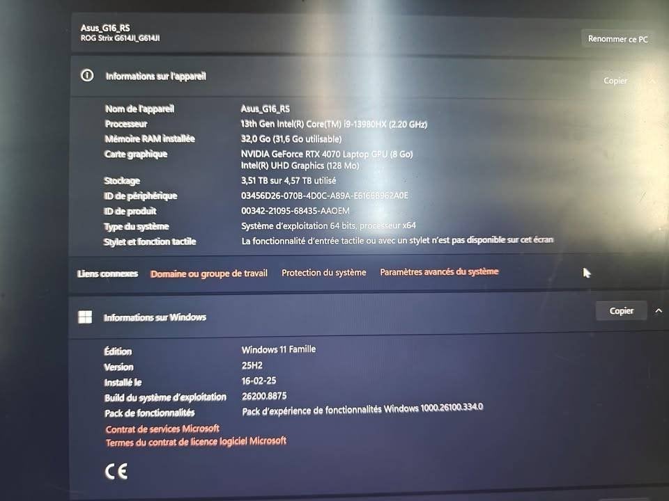 ASUS ROG Strix G16 gaming-pc, Computers en Software, Windows Laptops, Gebruikt, Met videokaart, 32 GB, Gaming