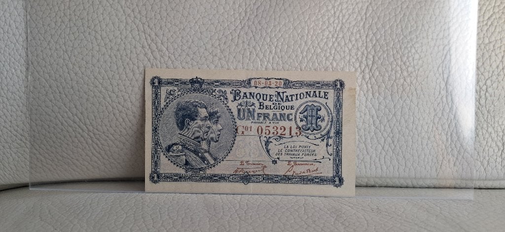 1 Frank Nationale Reeks - 1920, Postzegels en Munten, Bankbiljetten | België, Verzenden, Los biljet