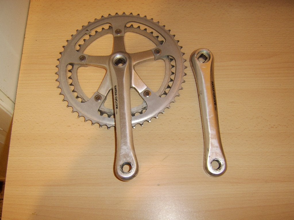 Pédalier alu Suntour cyclone, Enlèvement ou Envoi, Utilisé, Aluminium