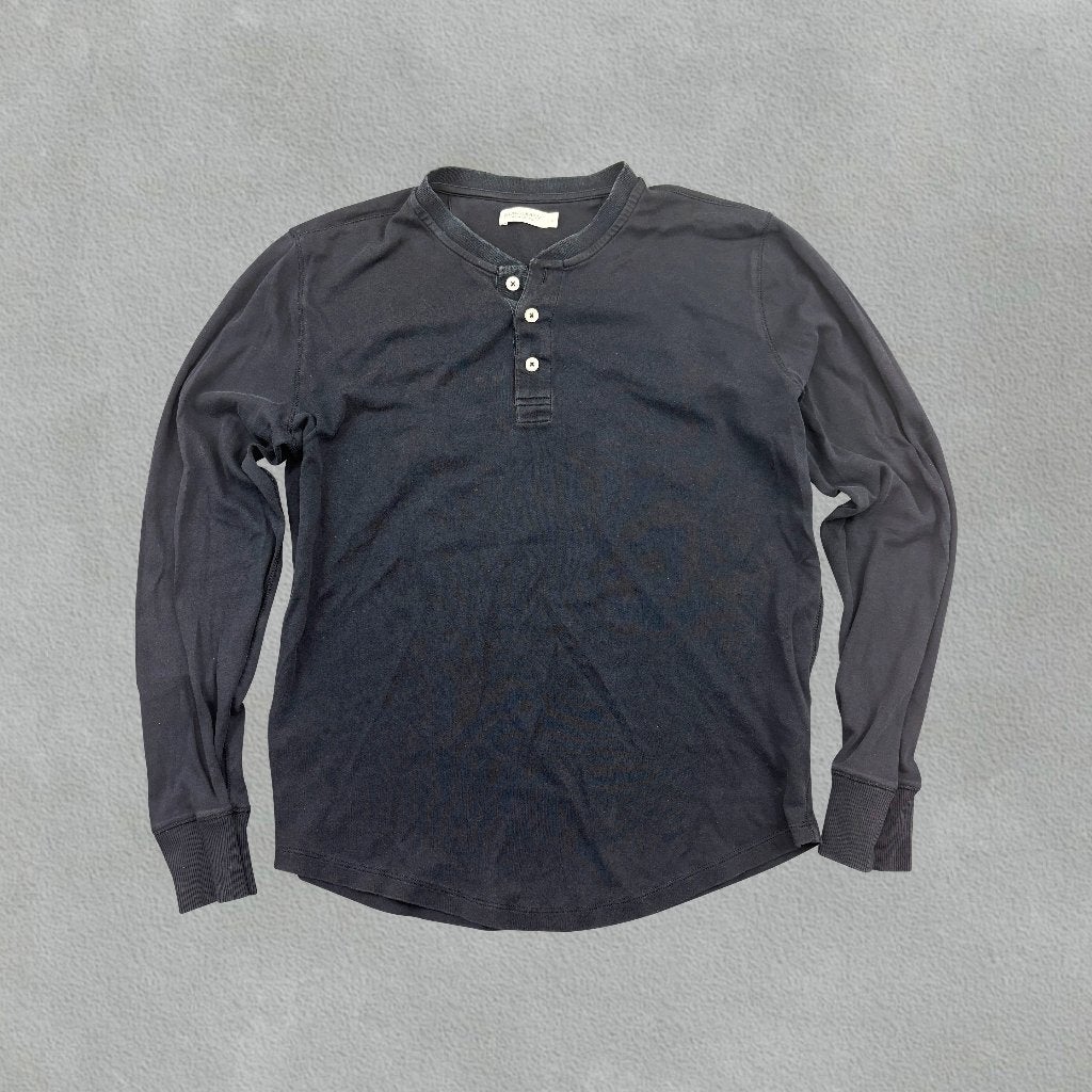 (1344) Zwart Suitsupply Henley - Heren M - Zeer Goed, Kleding | Heren, Maat 48/50 (M), Zwart, Ophalen of Verzenden, Zo goed als nieuw