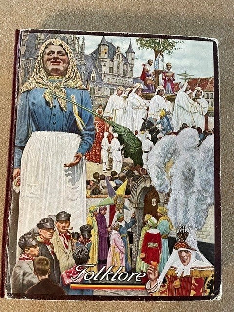 2 albums photos rétro : Folklore belge — Côte d'Or, Enlèvement ou Envoi, Gravure, Utilisé, 1940 à 1960