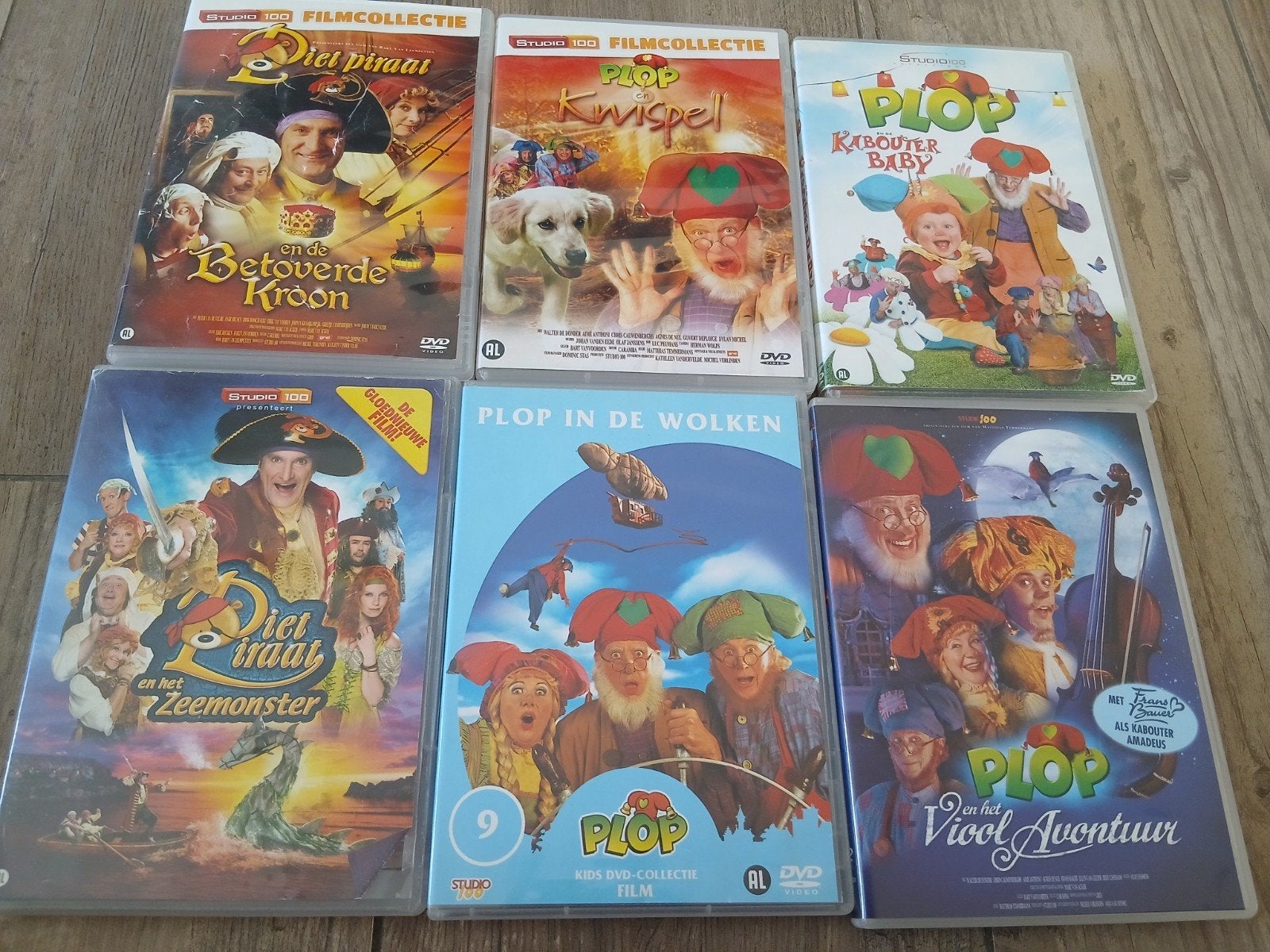 6 dvd's studio 100, Ophalen of Verzenden, Gebruikt