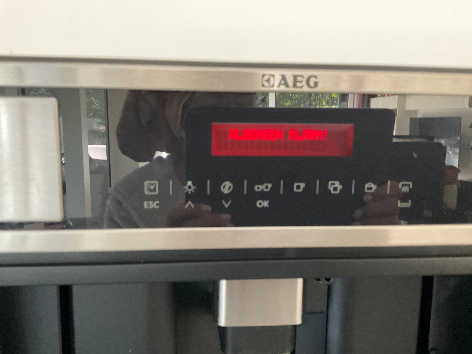 Aeg koffiemachine  inbouw, Ophalen, Koffiemachine, Niet werkend, 4 tot 10 kopjes