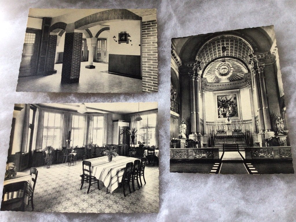 3 oude postkaarten. Gijzegem. Nels. St Vincentius à Paulo, Ophalen of Verzenden
