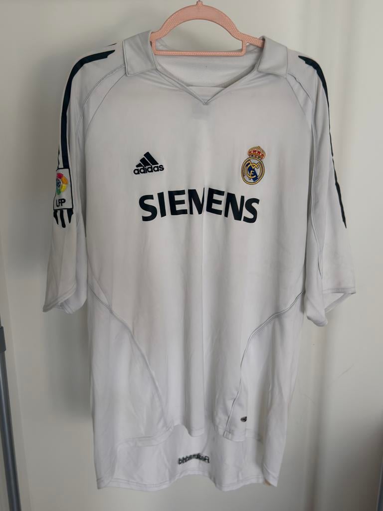 Maillot Real Madrid Adidas Siemens vintage blanc, Collections, Enlèvement ou Envoi, Comme neuf, Maillot
