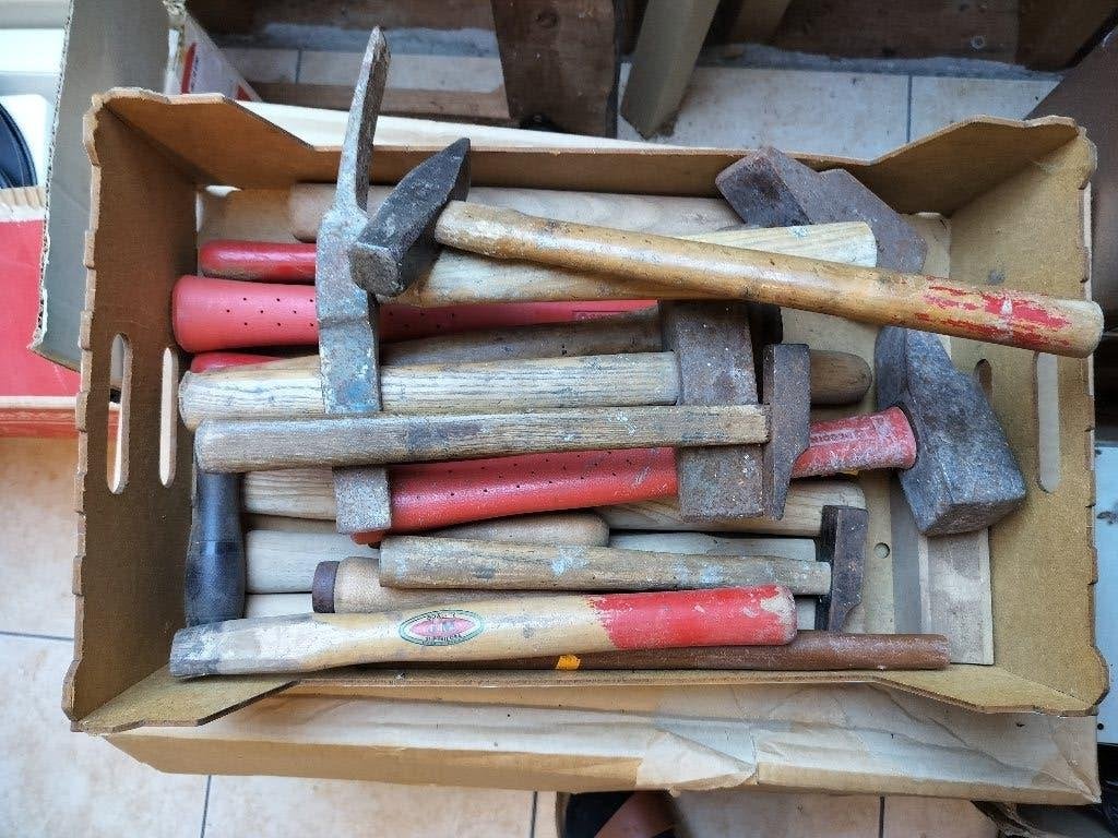 Handgereedschap (Hamers, Tangen, Boren, Zagen), Doe-het-zelf en Bouw, Ophalen, Gebruikt, Hamer