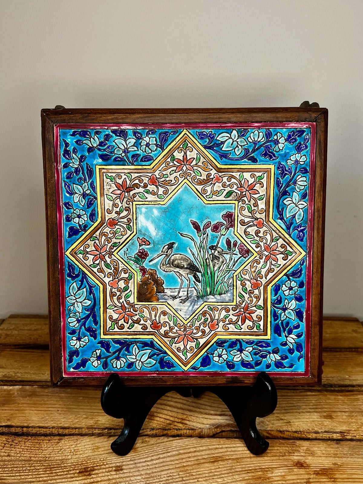 Onderzetter tegel Emaux de Longwy Frans cloisonné, Ophalen of Verzenden