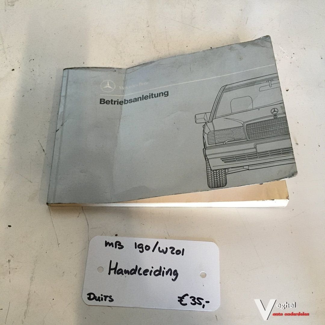 Mercedes W201  Instruktieboekje (duits), Ophalen of Verzenden