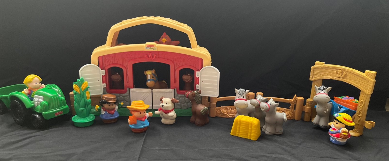 Little People | Paardenstal met geluidseffecten || Boerderij, Ophalen of Verzenden, Gebruikt, Speelset, Met geluid