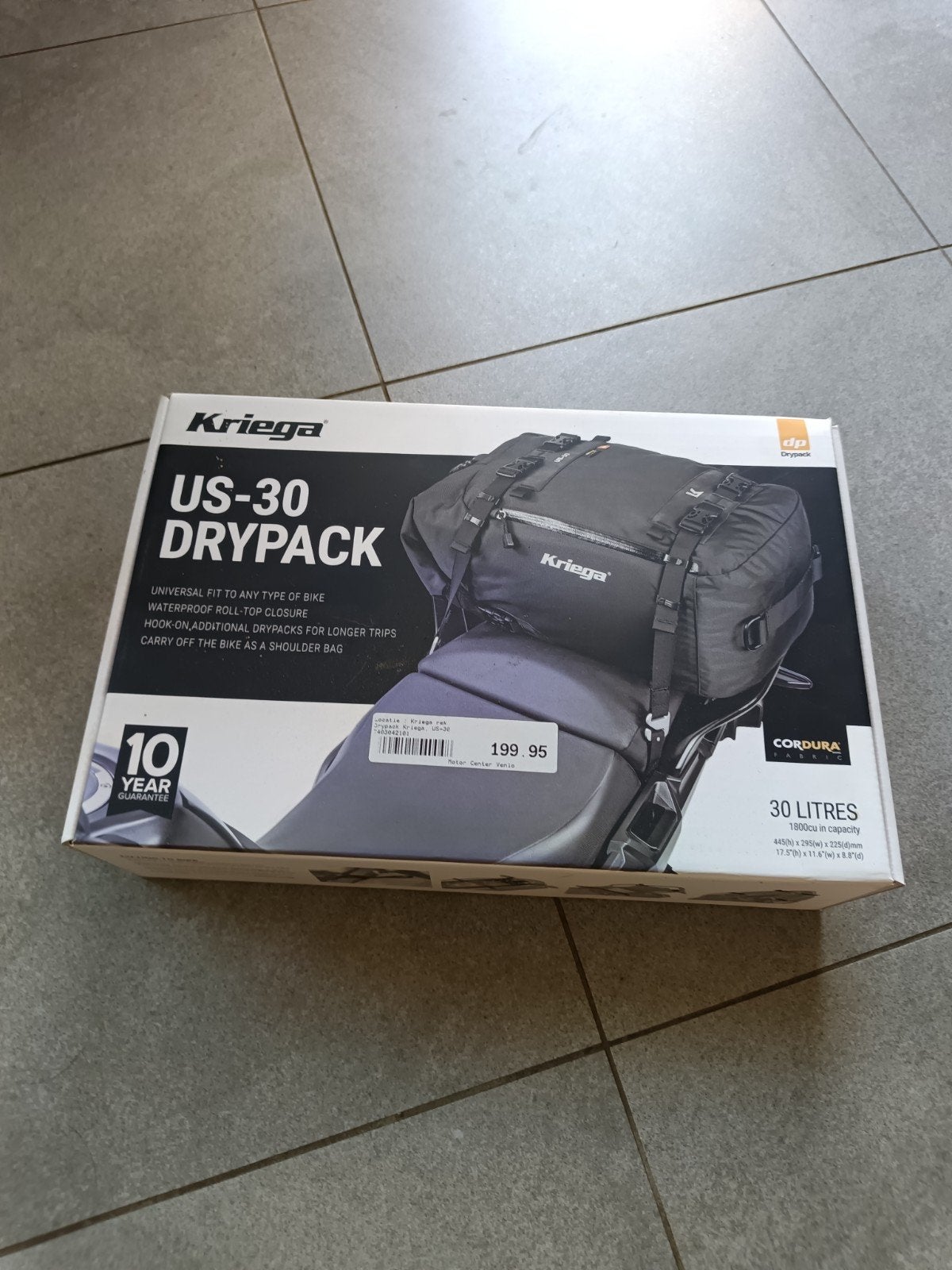 Kriega US 30 drypack, Ophalen