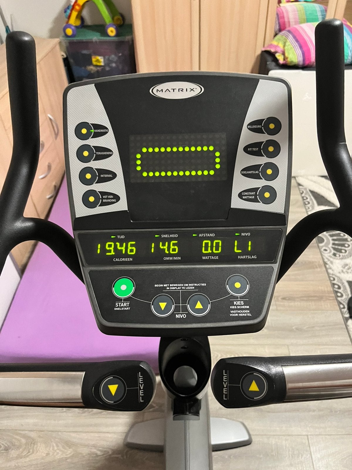 Hometrainer bike te koop MATRIX, Ophalen, Zo goed als nieuw