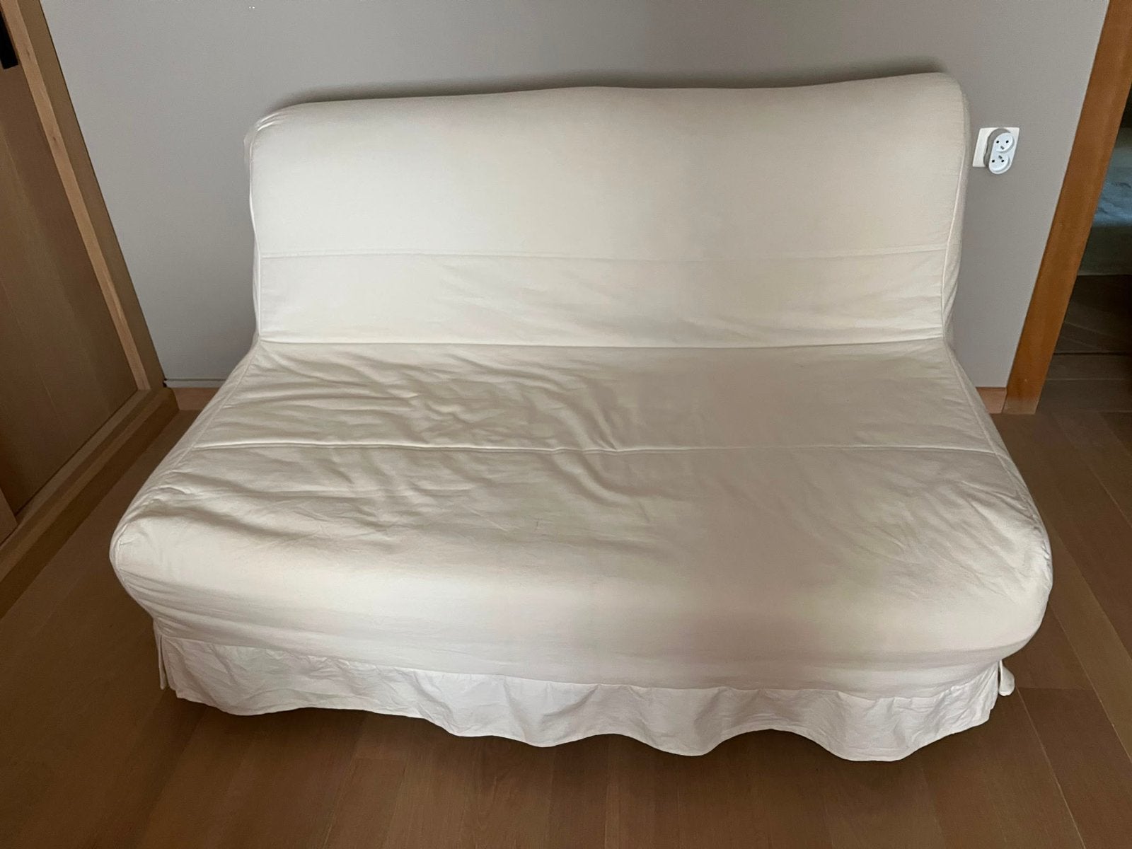 Zetel met matras, Huis en Inrichting, Slaapkamer | Slaapbanken, Ophalen, Zo goed als nieuw, Beige