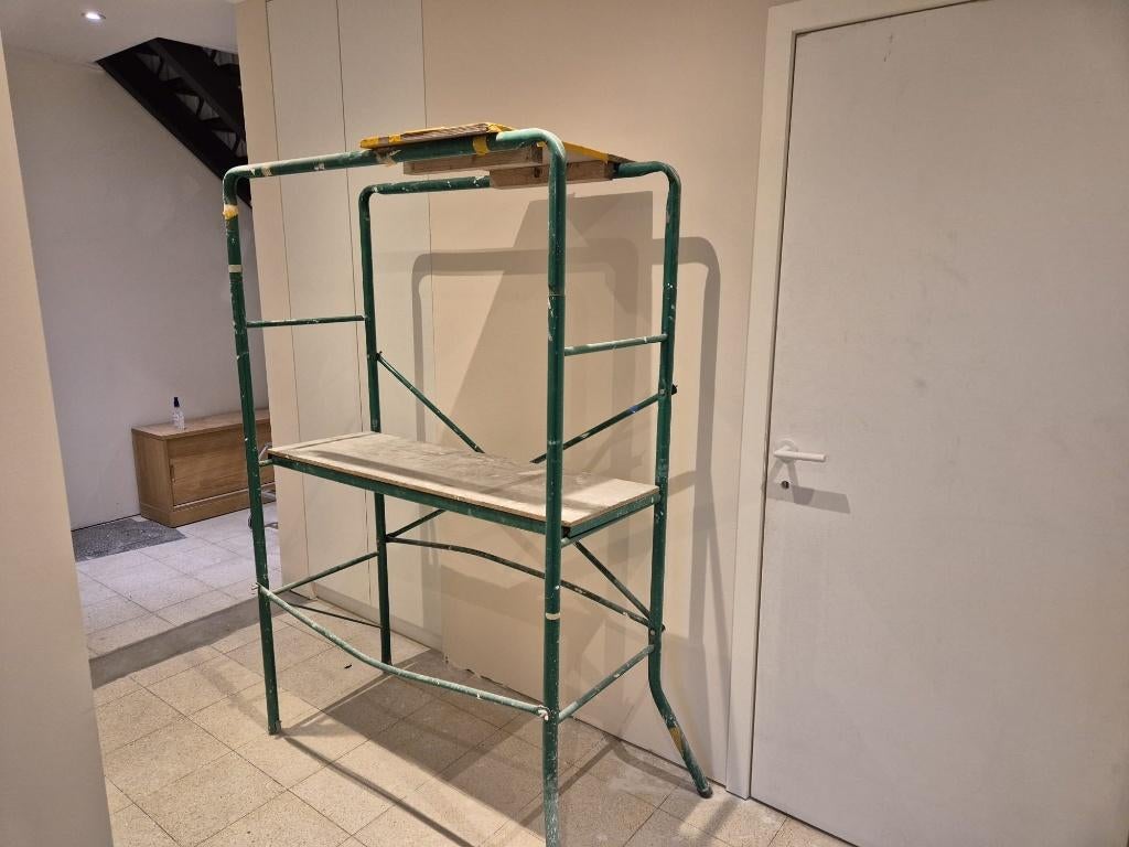 Stelling / steiger, Ophalen, Gebruikt, Rolsteiger of Kamersteiger
