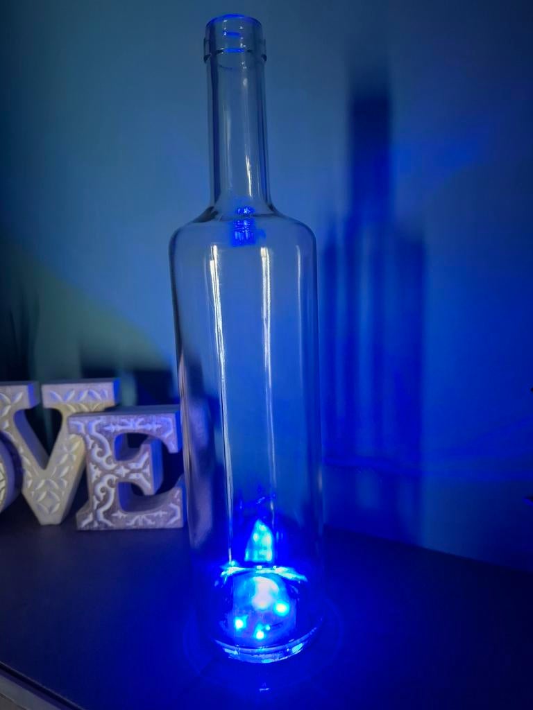 Set van 3 blauwe zelfklevende led onderzetters, Ophalen of Verzenden