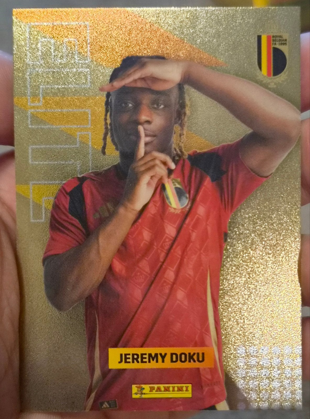 carte Panini Belgian Red devils 2026 Jeremy doku, Collections, Envoi
