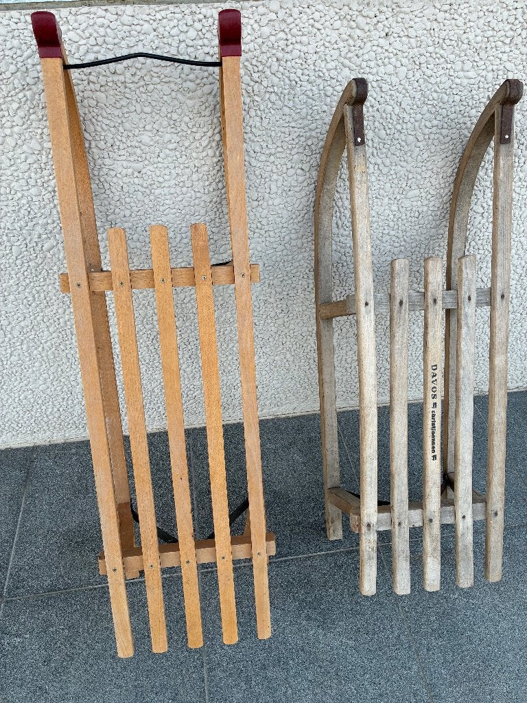 sneeuwslee, Ophalen, Zo goed als nieuw, Hout