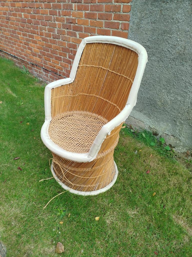 Vintage rotan pauwenstoel, Enlèvement