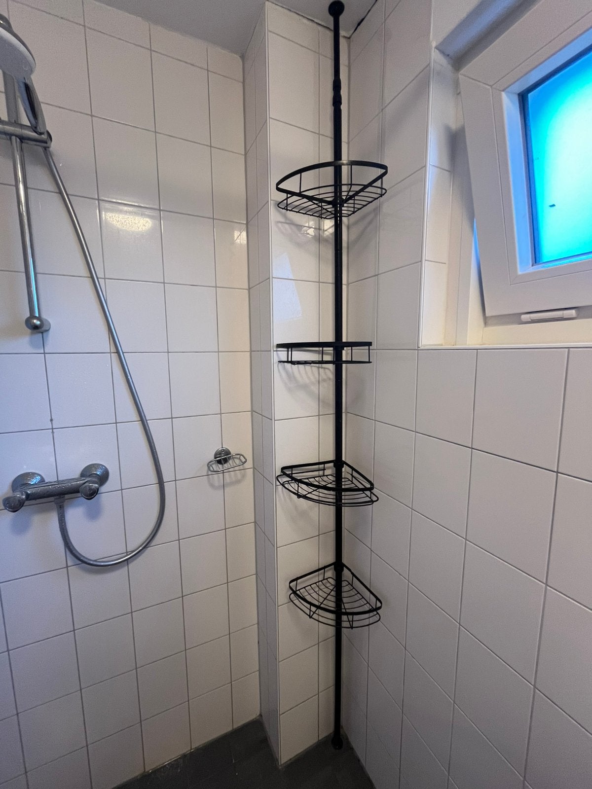 Étagère de salle de bain/support de douche sans perçage, Enlèvement, Comme neuf