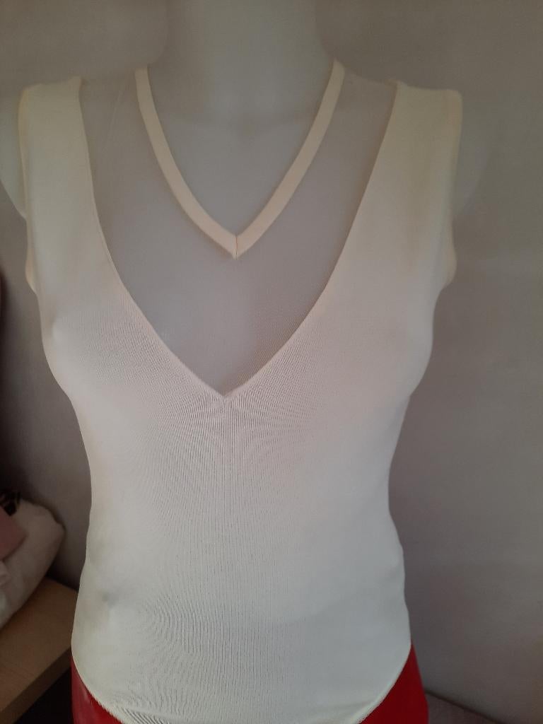 Anti-Flirt prachtige écru body, Sans manches, Enlèvement ou Envoi, Autres couleurs, Taille 36 (S)