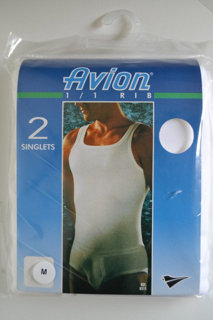 2 singlet heren wit M, Kleding | Heren, Ondergoed, Ophalen, Wit, Hemd