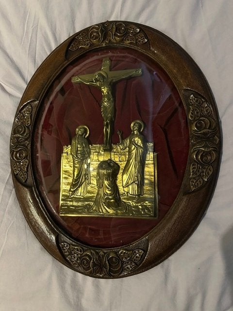 Christus aan het kruis (Koper), Ophalen
