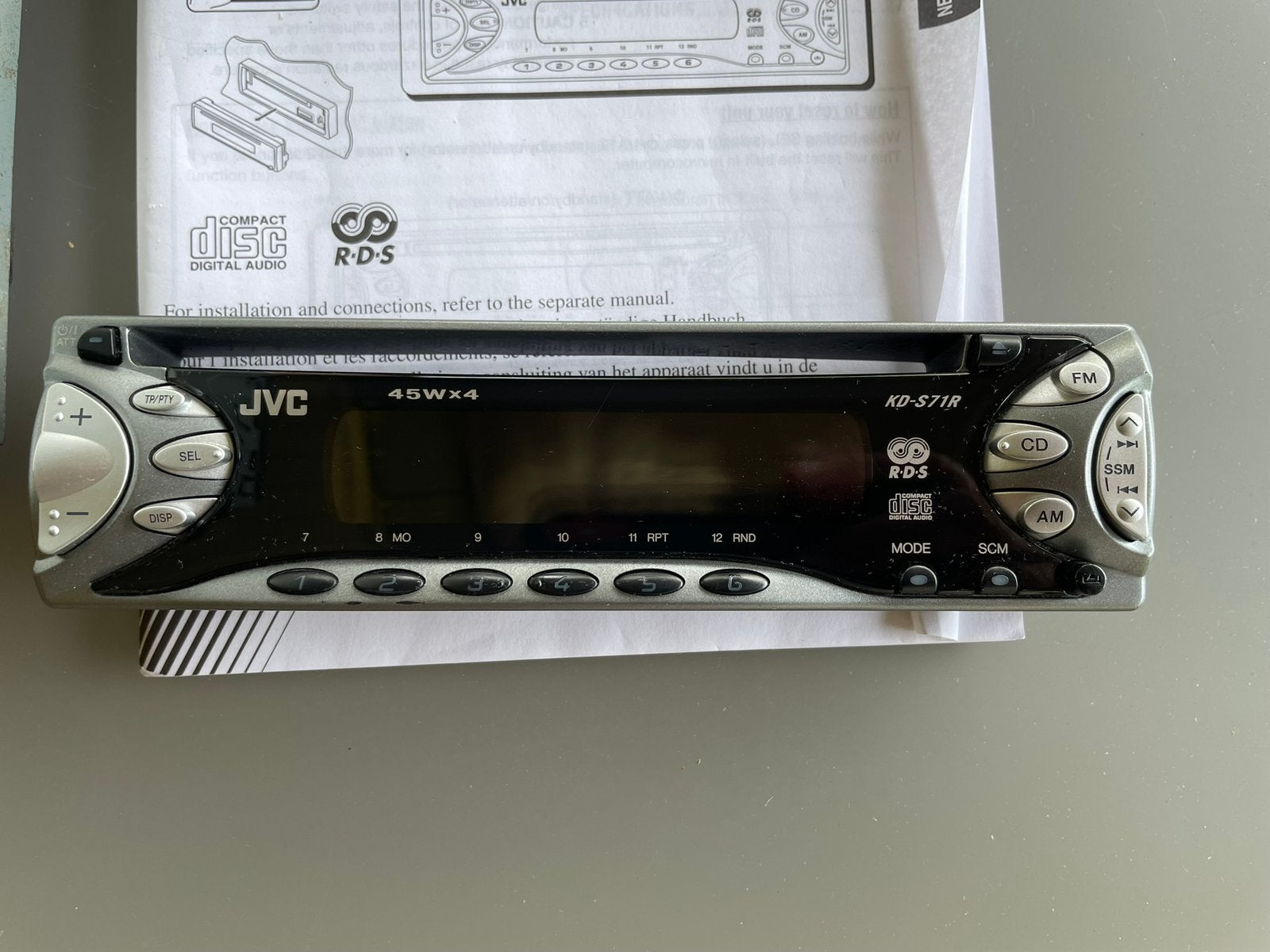 Jvc autoradio met cd, Autos : Divers, Autoradios, Utilisé, Enlèvement