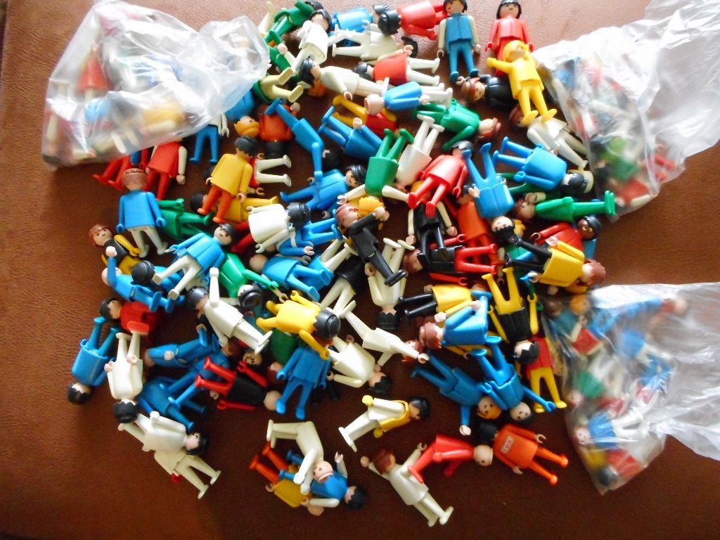 Oude Playmobil mannetjes, vrouwtjes, kindjes, Kinderen en Baby's, Ophalen of Verzenden, Gebruikt, Losse onderdelen