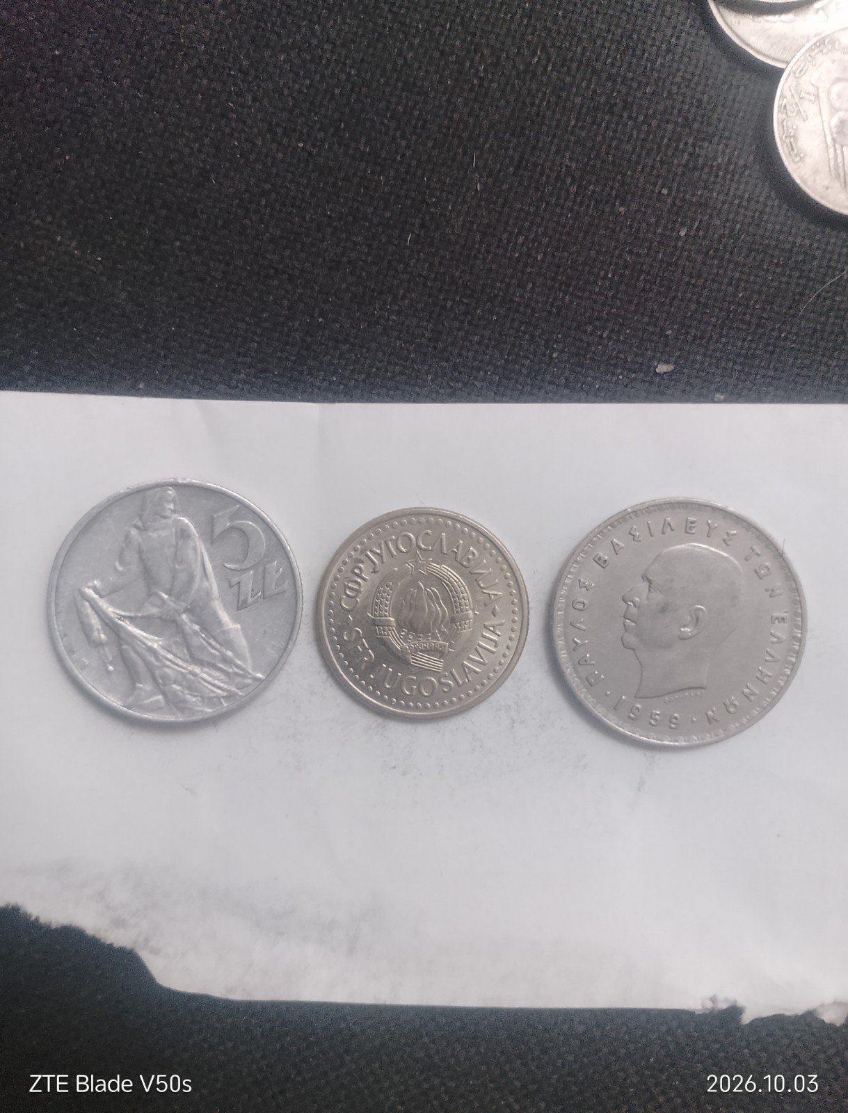pièce de monnaie, Enlèvement ou Envoi