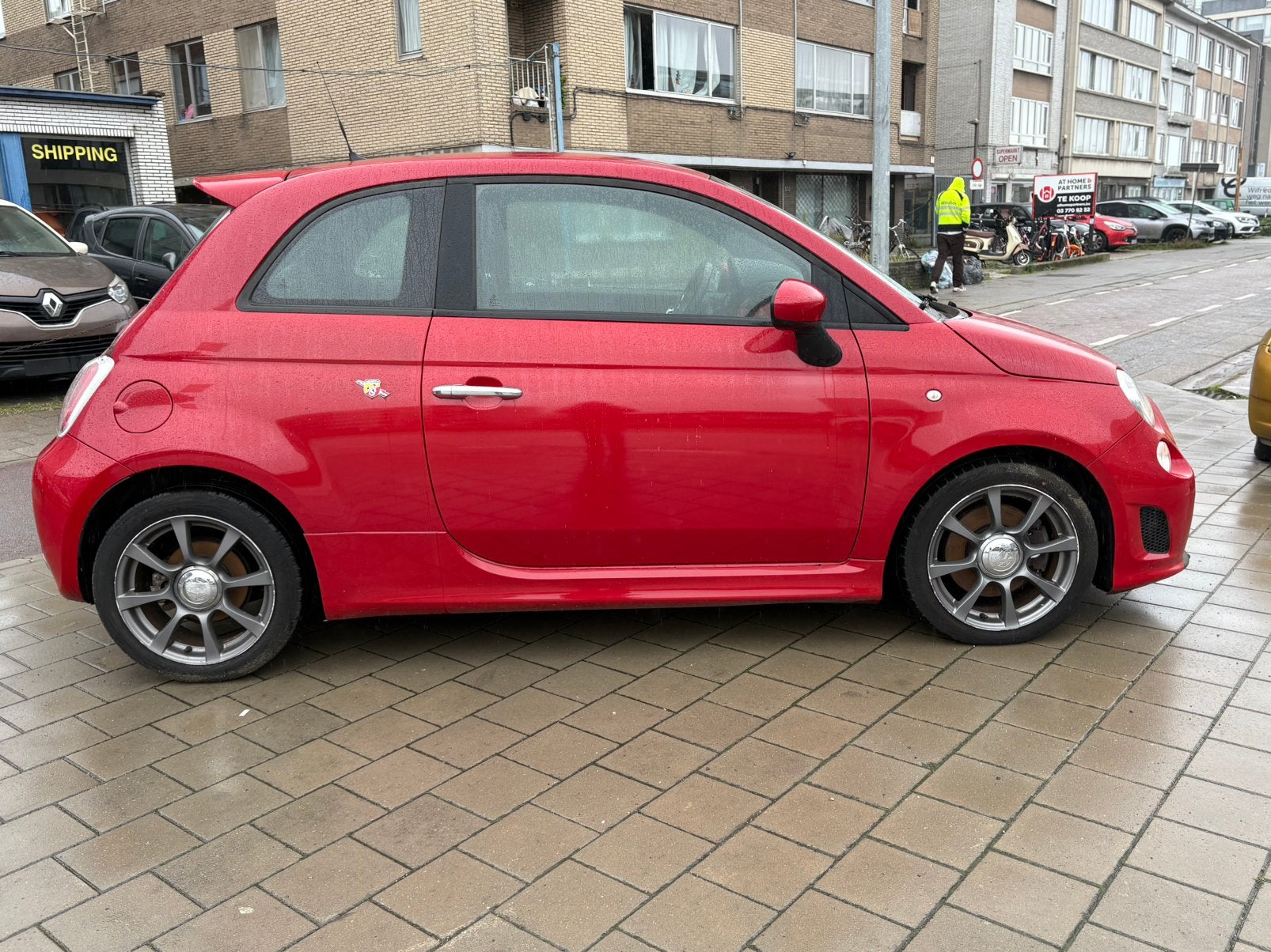 Fiat 500 Abarth bj 2013 112.000 km, Autos, Rouge, Euro 5, Achat, Entreprise