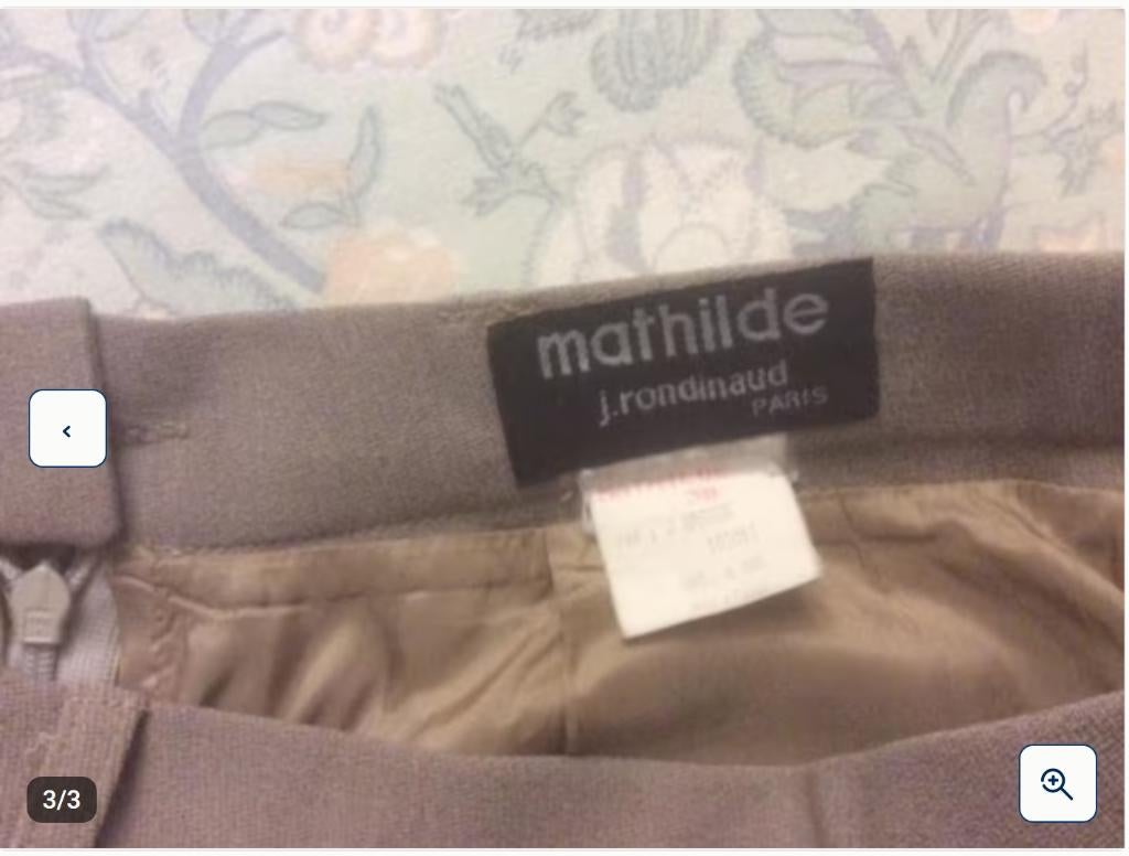 Jupe vintage taille 38, Enlèvement ou Envoi, Comme neuf, Taille 38/40 (M), Brun