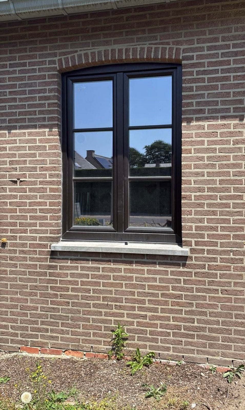 2 PVC zwarte ramen in heel goede staat, Doe-het-zelf en Bouw, Ophalen, Gebruikt, 80 tot 120 cm, Dubbelglas