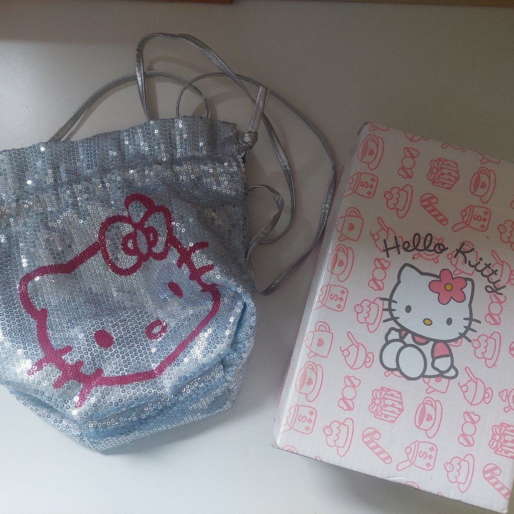 Handtasje Hello Kitty, Enlèvement ou Envoi, Utilisé, Argent, Autres marques