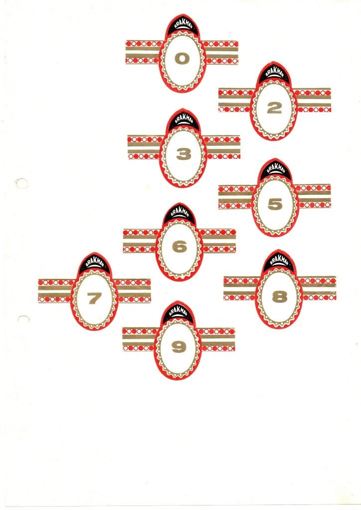 SIGARENBANDEN BRAKMAN, Ophalen of Verzenden, Nieuw, Sigarenbandjes