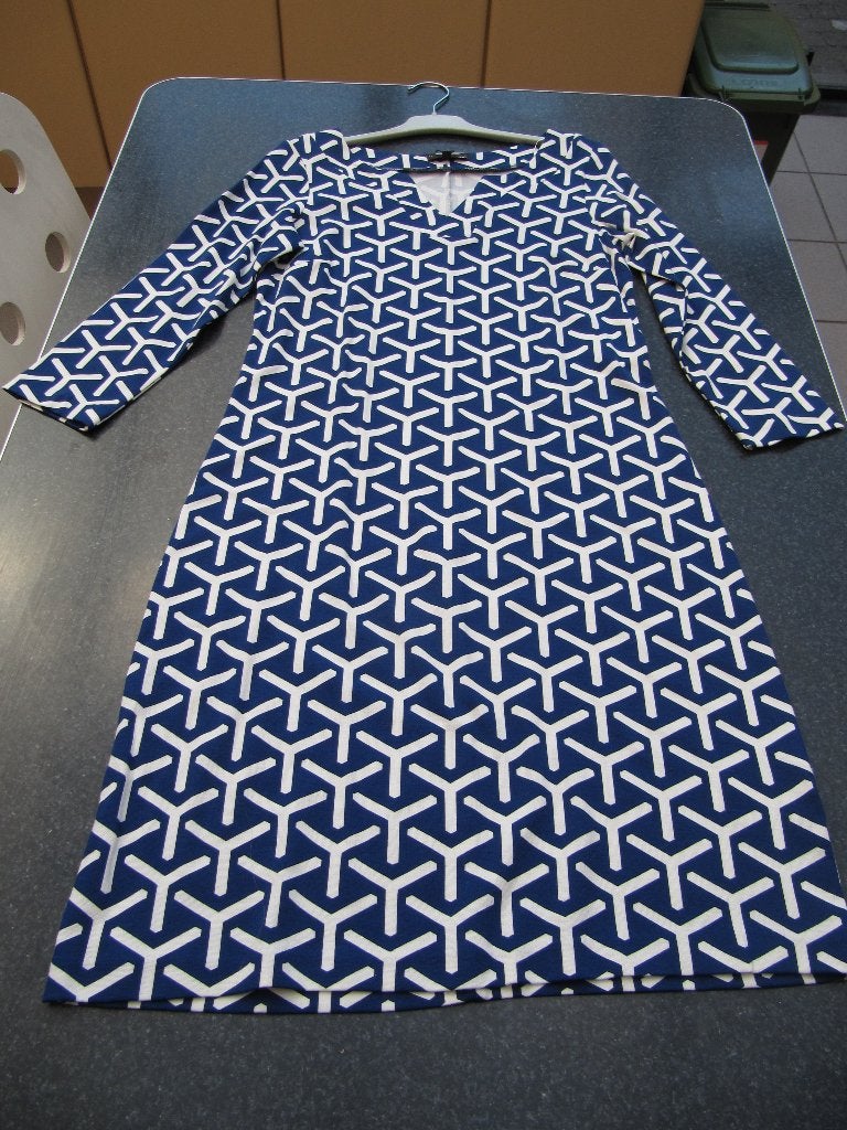 nieuwe jurk JBC, blauw- wit print, 36, rekbare stof, Kleding | Dames, Blauw, Nieuw, Ophalen of Verzenden, JBC.