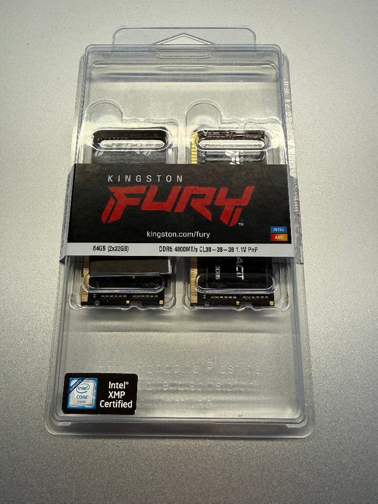 64GB DDR5 SO-DIMM 2x32GB Kingston FURY 4800 – ongebruikt, Computers en Software, Info@kingston.eu, Kingston, Verzenden, Nieuw