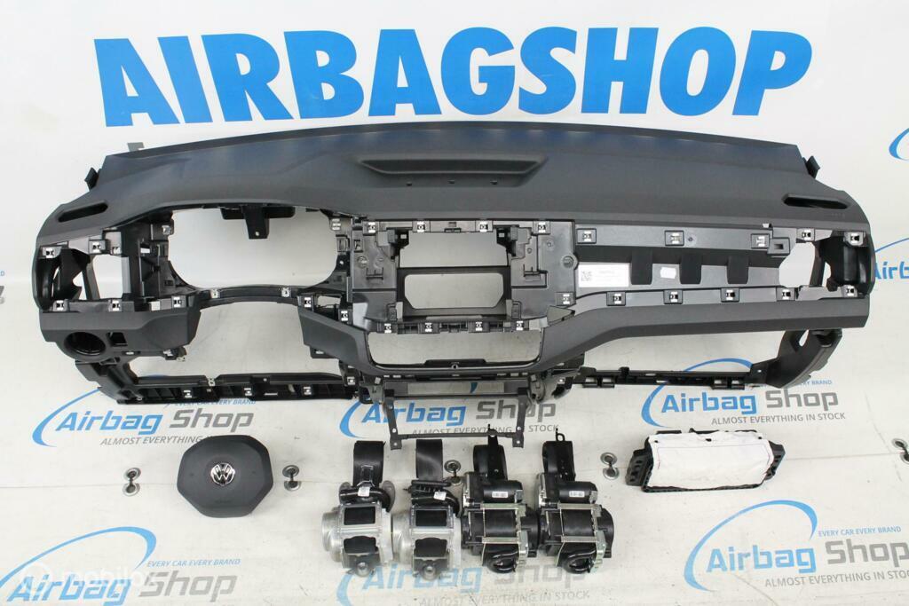 Airbag set Dashboard Volkswagen T-Cross facelift 2018-heden, Gebruikt, Ophalen of Verzenden