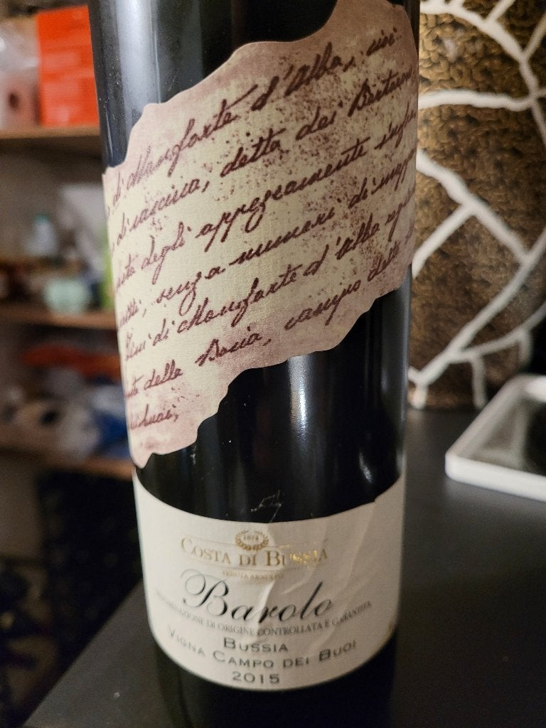 Barolo Vigna Campo dei buoi, Russie 2015, Pleine, Comme neuf, Enlèvement, Vin rouge