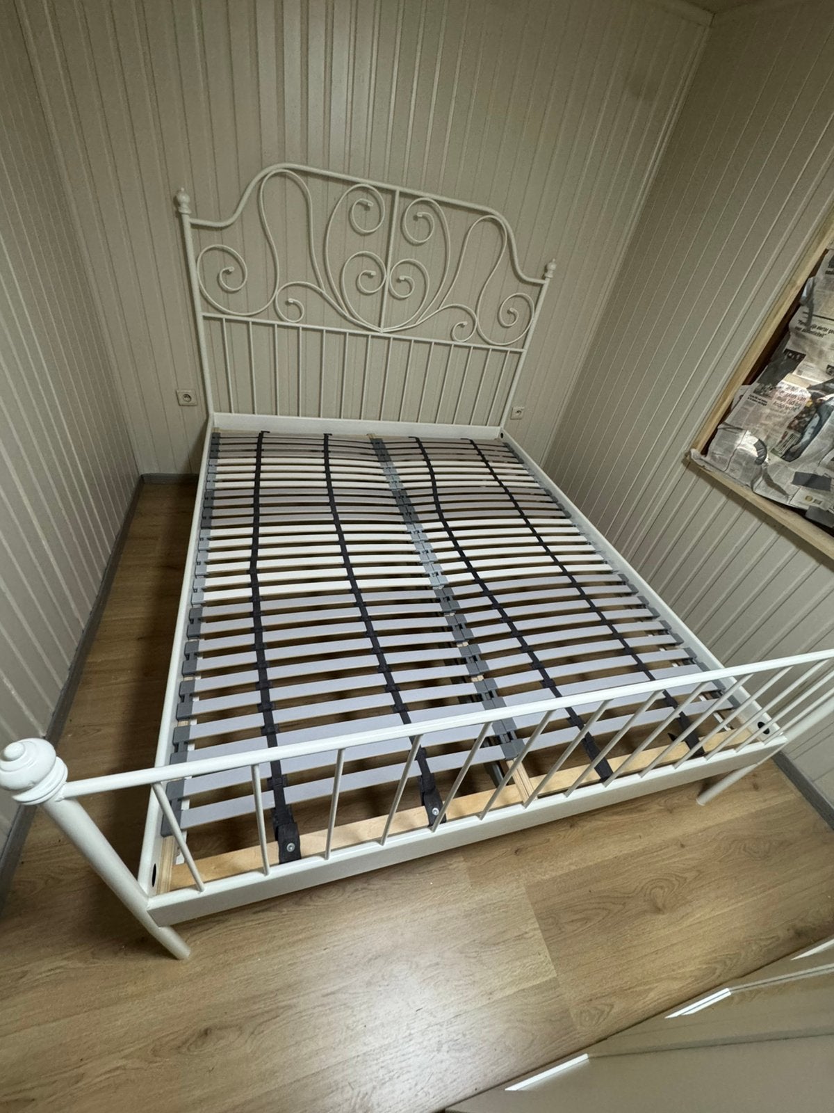 Bed, Huis en Inrichting, Ophalen, Wit, Nieuw, 200 cm