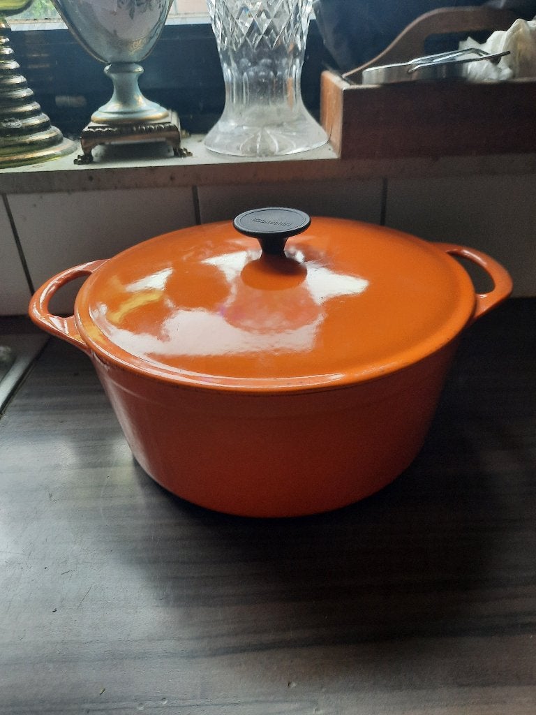 Mooie originele Le Creuset gietijzeren braadpa28 cmn, Huis en Inrichting, Ophalen of Verzenden, Gietijzer, Braadpan, Le Creuset